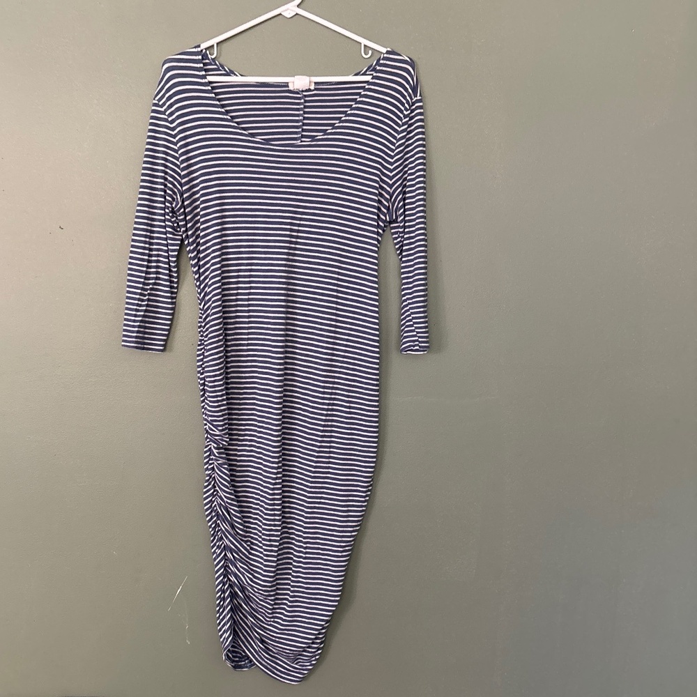Striped hot gal maternity dress